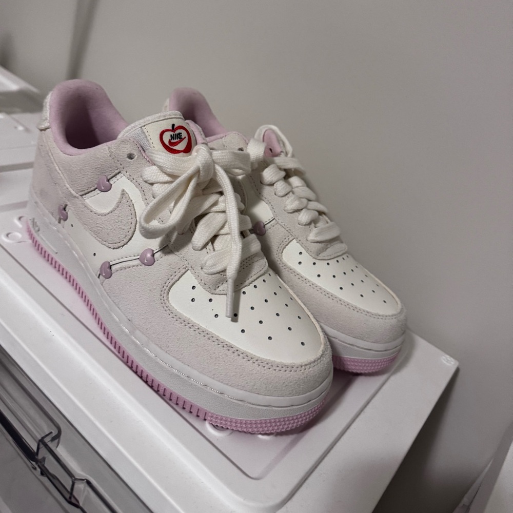 Nike Valentines Day White and Pink Sneakers